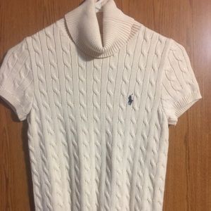 Ralph Lauren Sport short sleeve cable knit sweater